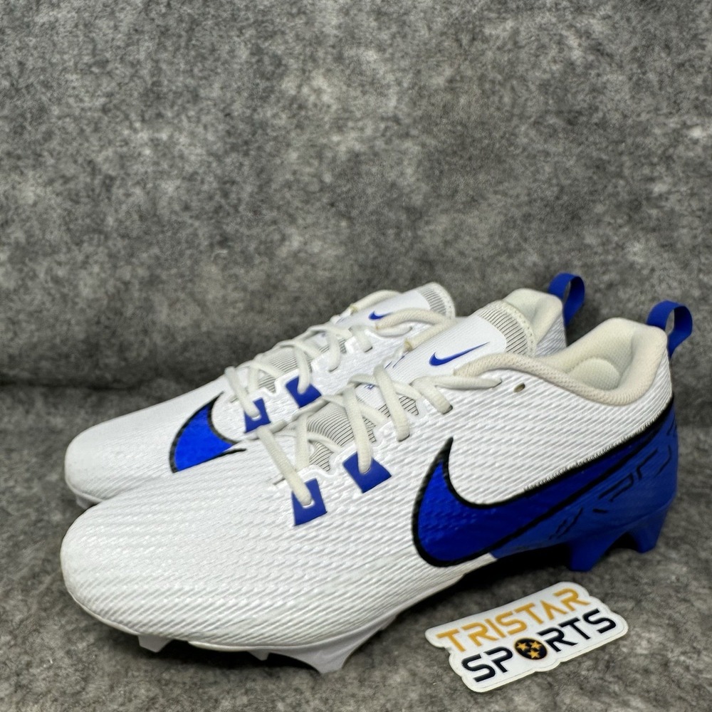 Nike Vapor Edge Speed 360 2 Football Cleats Mens Size 13 White Royal Blue FQ4045